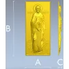 Николай Чудотворец - рельефная икона STL для ЧПУ