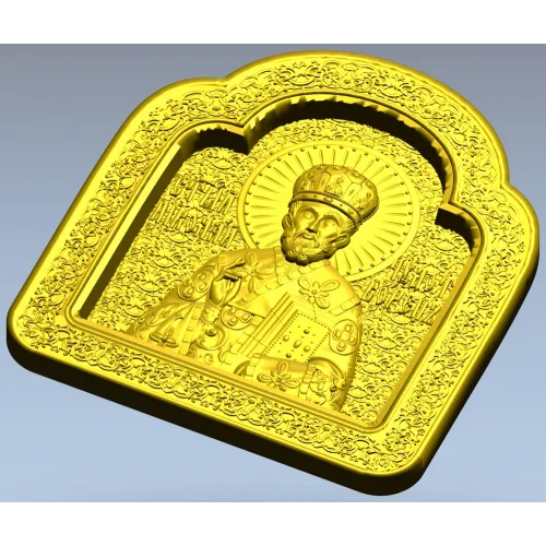 Saint Nicholas Icon Relief STL