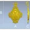 Икона Николая Чудотворца - 3D модель STL для ЧПУ