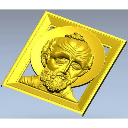 Saint Nicholas (Nikolai Chudotvorets) - high relief STL for CNC