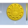 Paschal Tray 3D Model (STL) - Christ Pantocrator Medallion