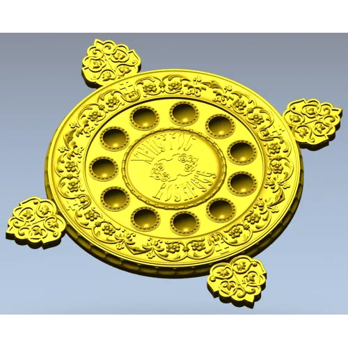 Paschal Tray 3D STL Model Christ Is Risen