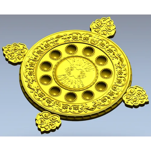 Paschal Tray 3D STL Model Christ Is Risen