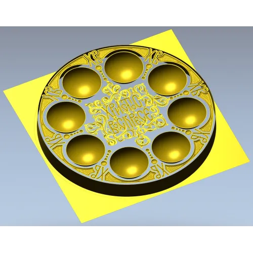 Paschal Egg Tray - CNC-ready STL 3D Model