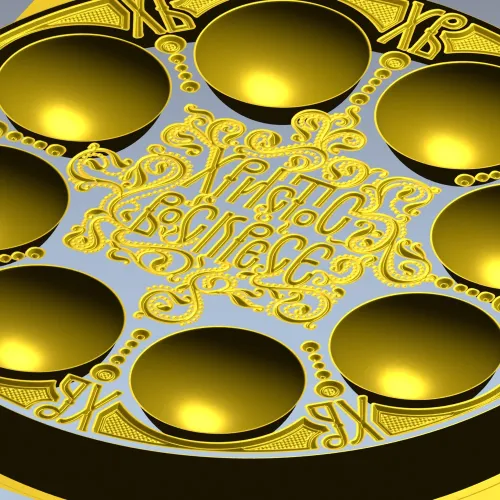 Paschal Egg Tray - CNC-ready STL 3D Model