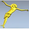3D модель распятия в формате STL для ЧПУ - барельеф Спаса