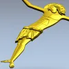 3D модель распятия в формате STL для ЧПУ - барельеф Спаса