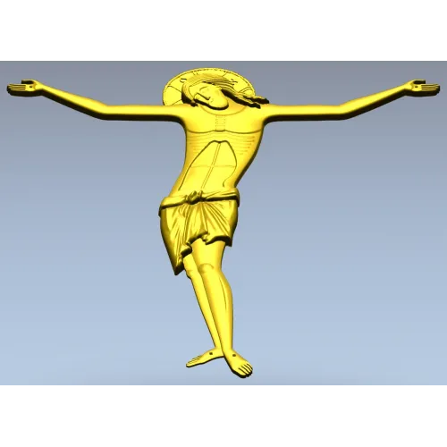 3D модель распятия в формате STL для ЧПУ - барельеф Спаса