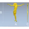 3D модель распятия в формате STL для ЧПУ - барельеф Спаса