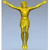 High-relief Crucifix 3D STL model for CNC carving