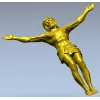 High-relief Crucifix 3D STL model for CNC carving