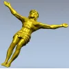 High-relief Crucifix 3D STL model for CNC carving