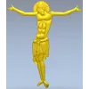 High-relief Crucifix 3D STL for CNC milling