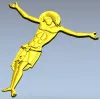 High-relief Crucifix 3D STL for CNC milling