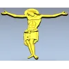 High-relief Crucifix 3D STL for CNC milling