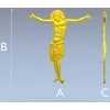 High-relief Crucifix 3D STL for CNC milling