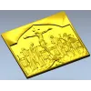 High-relief Crucifixion STL Panel for CNC