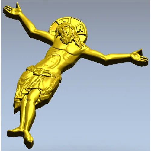 Crucified Christ high-relief STL for CNC