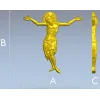 Crucified Christ high-relief STL for CNC