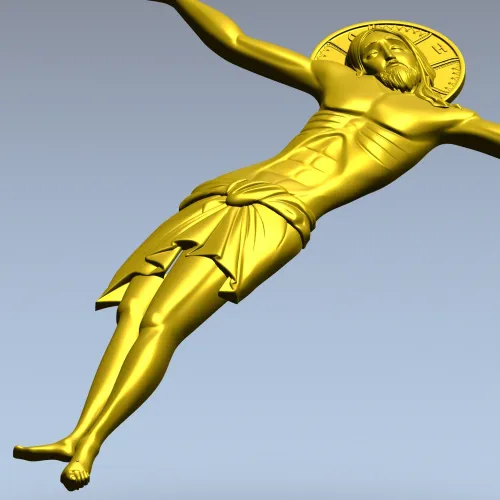 Распятие Спасителя - 3D модель в формате STL для ЧПУ
