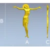 Распятие Спасителя - 3D модель в формате STL для ЧПУ