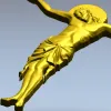 Рельефное распятие в формате STL для фрезерной резьбы