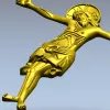 Распятие в византийском стиле - 3D модель STL для ЧПУ