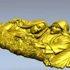 Рельеф "Нежность Рождества" - 3D модель в формате STL для ЧПУ