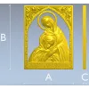 Икона Святые Пётр и Феврония - STL для ЧПУ