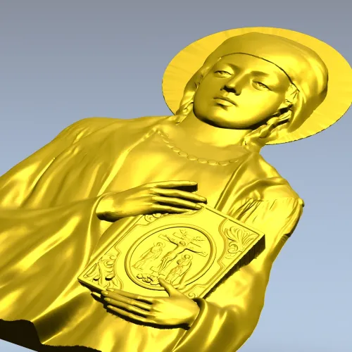 Святая Анастасия - 3D модель (STL) барельеф для ЧПУ