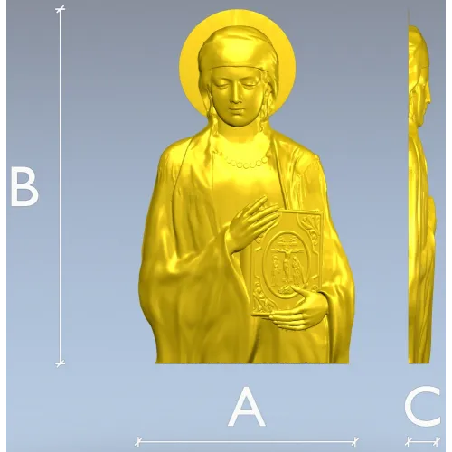 Святая Анастасия - 3D модель (STL) барельеф для ЧПУ