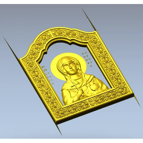 Saint Anastasia Icon STL Relief for CNC Milling