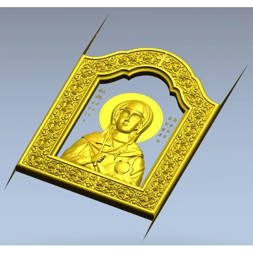Saint Anastasia Icon STL Relief for CNC Milling