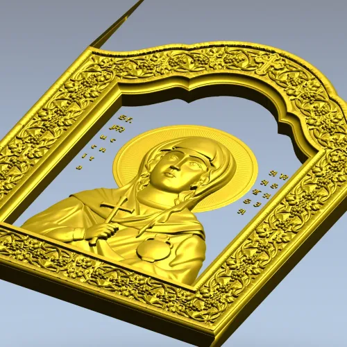 Saint Anastasia Icon STL Relief for CNC Milling