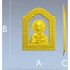 Saint Anastasia Icon STL Relief for CNC Milling