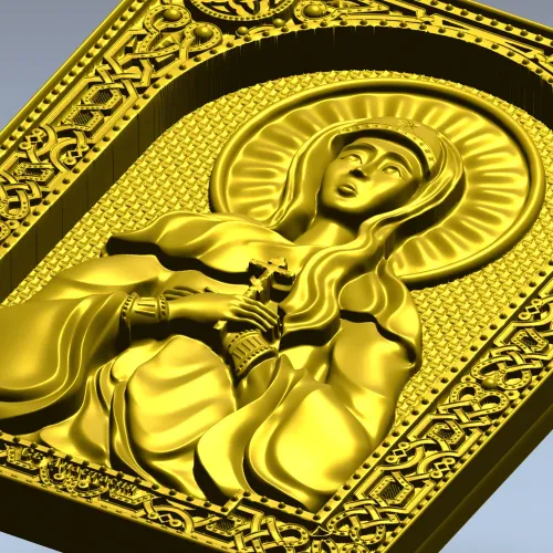 Икона Святой Анастасии - 3D модель STL для ЧПУ