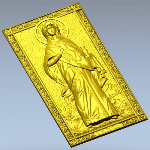 Икона Святой Анастасии - 3D модель STL для ЧПУ
