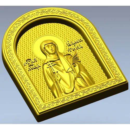 Икона Святая Валентина - 3D модель STL для ЧПУ