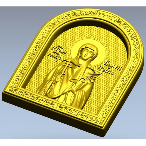 Икона Святая Валентина - 3D модель STL для ЧПУ