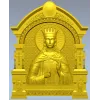 Saint Catherine Icon 3D STL for CNC