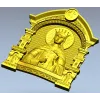 Saint Catherine Icon 3D STL for CNC