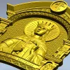 Saint Catherine Icon 3D STL for CNC