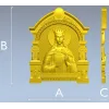 Saint Catherine Icon 3D STL for CNC