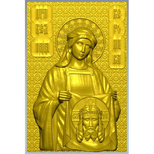 Saint Veronica 3D relief - STL model for CNC