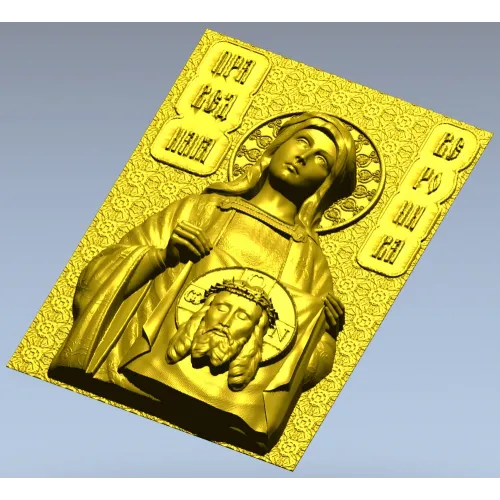 Saint Veronica 3D relief - STL model for CNC