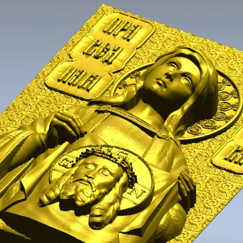 Saint Veronica 3D relief - STL model for CNC
