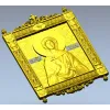Saint Galina icon STL for CNC - high-relief religious panel