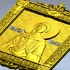 Saint Galina icon STL for CNC - high-relief religious panel