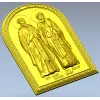 3D модель STL - икона Святые Иона и Васса для ЧПУ