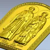 3D модель STL - икона Святые Иона и Васса для ЧПУ